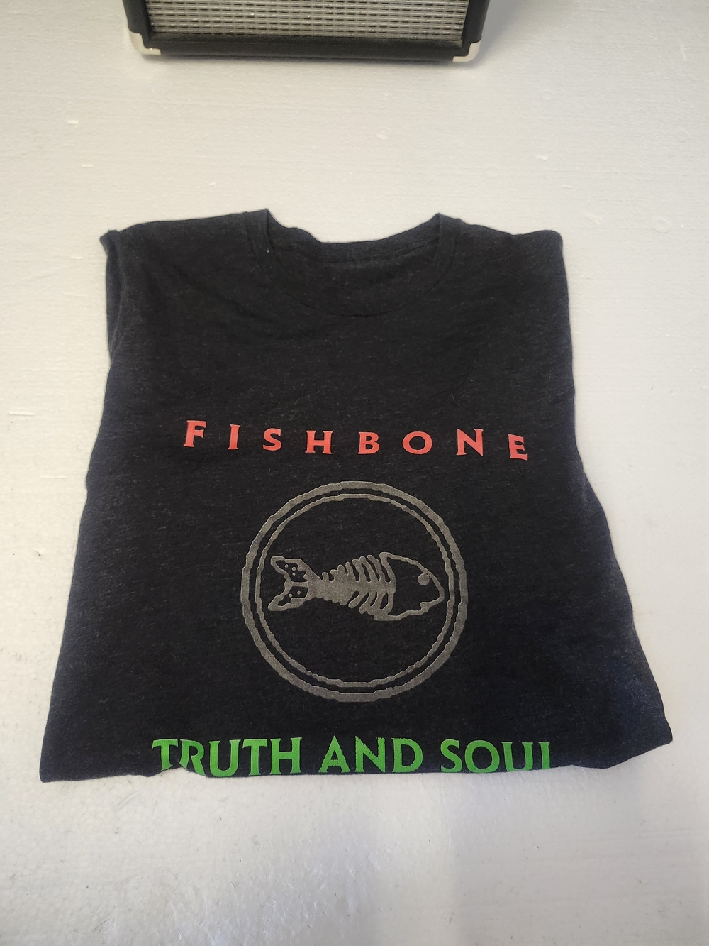 Ska Punk Rock Fishbone Band 'Truth and Soul' Black Graphic T-Shirt